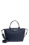 Longchamp 'small Le Pliage Neo' Nylon Top Handle Tote In New Navy