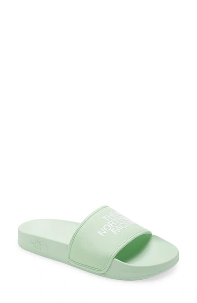 The North Face Base Camp Iii Slide Sandal In Misty Jade/ Tnf White