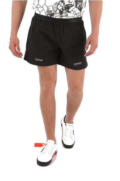 Off-white Men's Black Cotton Shorts