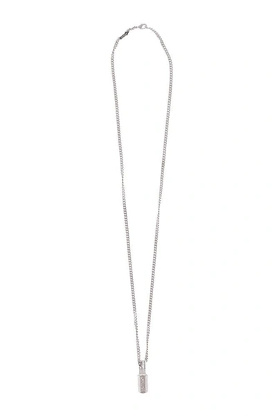 Off-white Men's Silver Metal Necklace