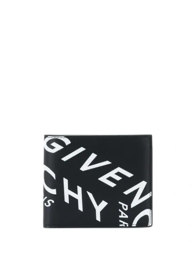 Givenchy Refracted Logo Print Wallet In Black