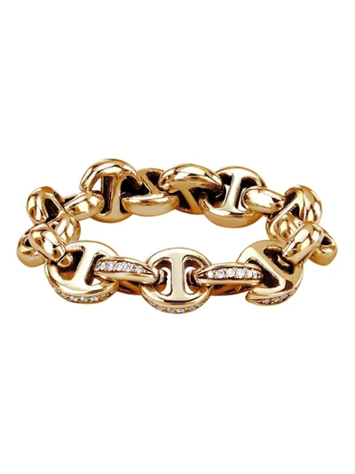 Hoorsenbuhs 5mm Open Link Chain Ring In Gold