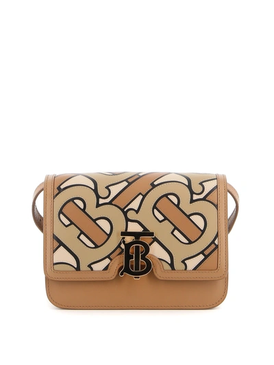 Burberry Tb Small Crossbody Bag In Brown