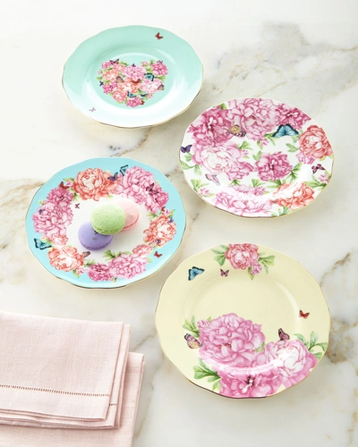 Miranda Kerr For Royal Albert Accent Plates, 4-piece Set In Multi Colors