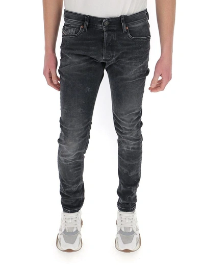 Diesel Sleenker-x Skinny Jeans In Black