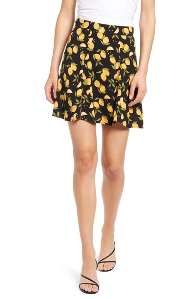 Reformation Flounce Skirt In Lemon Drop