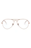 Ray Ban 6489 58mm Optical Glasses In Rose Gold