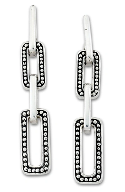 Samuel B Jewelry Sterling Silver Paperclip Earrings