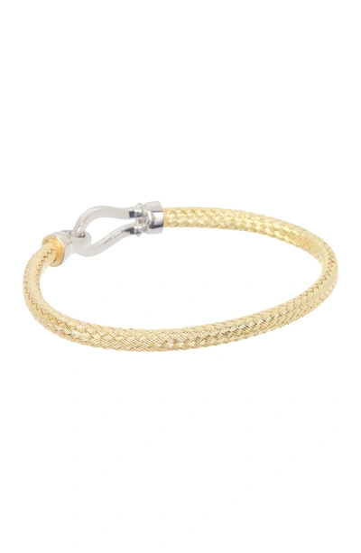 Meshmerise 18k Gold Vermeil Diamond Bracelet In Yellow