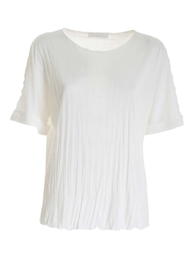 Fabiana Filippi Pleated T-shirt In White