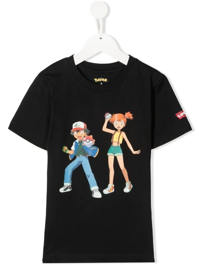 Levi's Black T-shirt For Kids With Personages