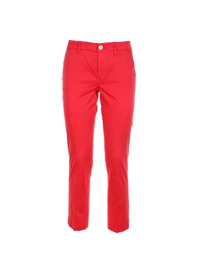 Re-hash Cotton Trousers In Rosso