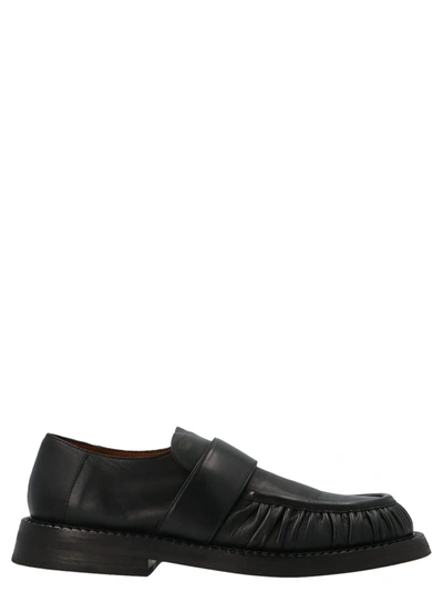 Marsèll Alluce Estive Slip-on Leather Loafers In Nero