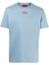 Hugo Logo-print Short-sleeved T-shirt In Blau