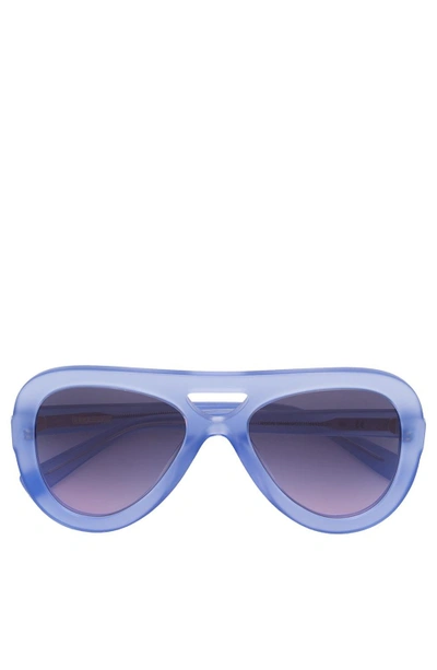 Derek Lam Charlotte Sunglass In Purple