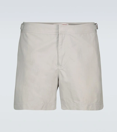 Orlebar Brown Setter Concealed-front Swim Shorts In Gray