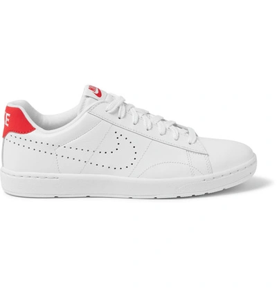 backup Skelne Metropolitan Nike Tennis Classic Ultra Leather Sneakers In Ivory/ Ivory/ University Red  | ModeSens