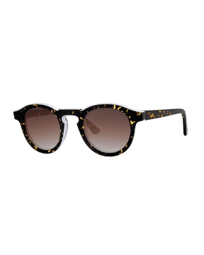 Thierry Lasry Courtesy Round Sunglasses In Brown