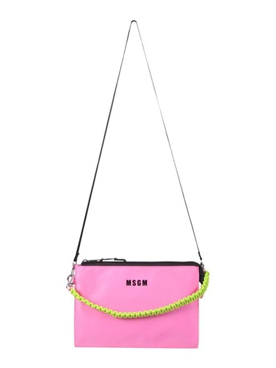 Msgm Women's Pink Other Materials Shoulder Bag