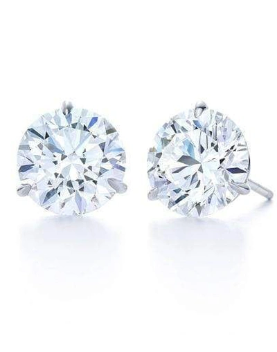 Kwiat Round Diamond Studs 4.02ctw In Platinum