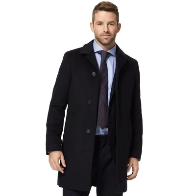 Tommy Hilfiger Tailored Collection Wool Top Coat - Blue | ModeSens