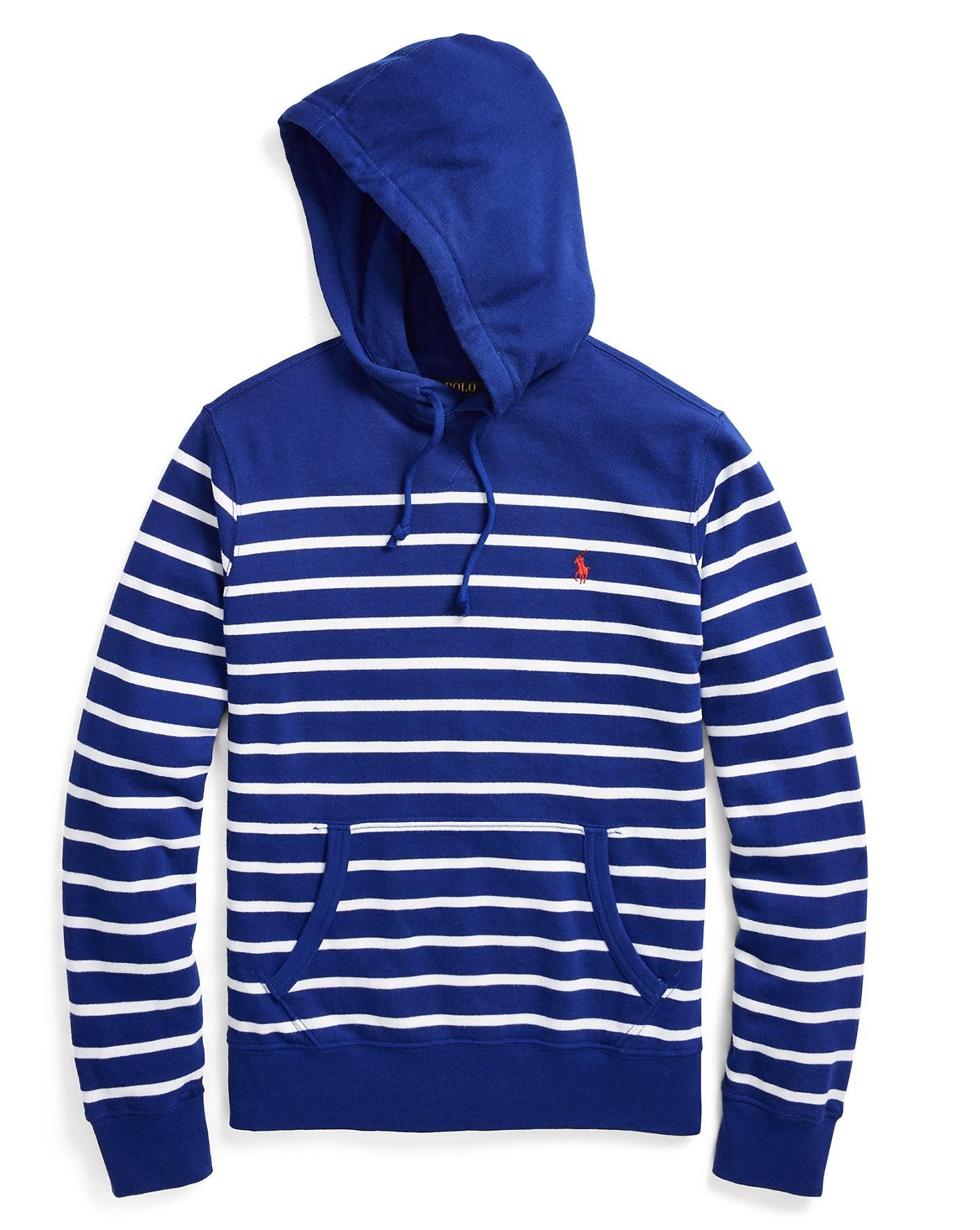 polo ralph lauren striped hoodie