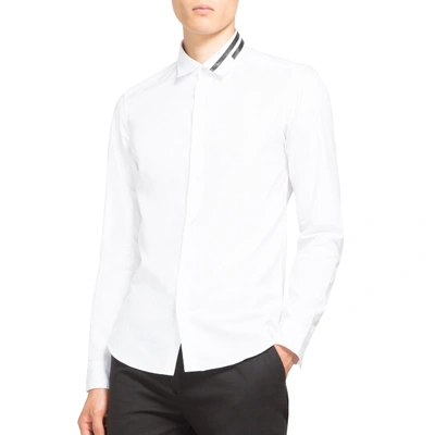 Kenzo Collar-detail Tailored Button-down Shirt In White