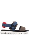 Camper Oruga Colour-block Sandals In Braun