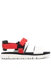 Camper Oruga Colour-block Sandals In White