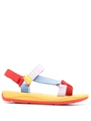 Camper Colour-block Touch Strap Sandals In Yellow