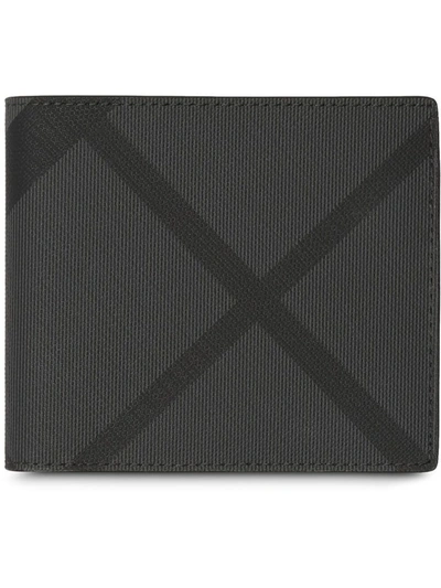 Burberry London Check Bifold Wallet In Black