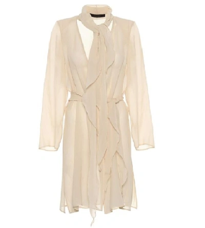 Max Mara Ghibra Belted Top In Beige