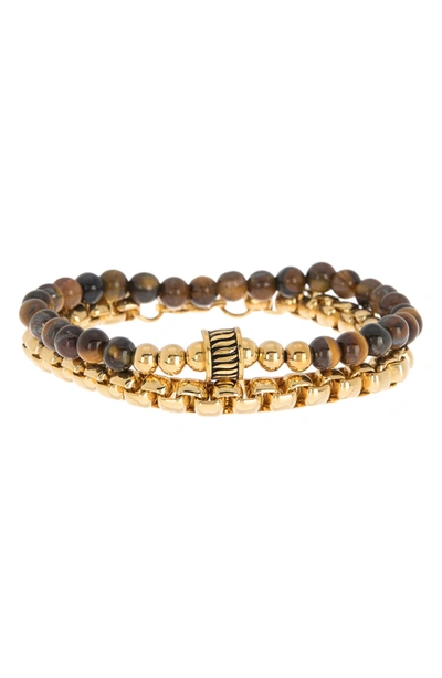Hmy Jewelry Beaded Bracelets In Metallic