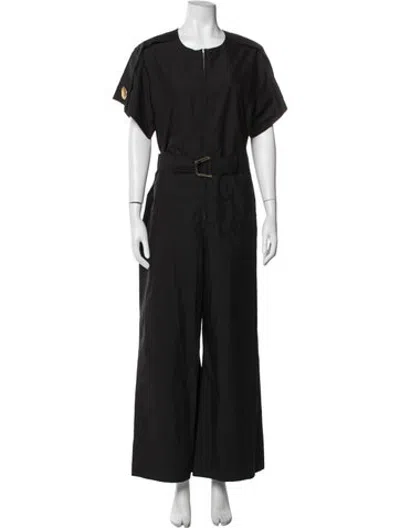 Pre-owned 3.1 Phillip Lim Crew Neck Jumpsuit In Black
