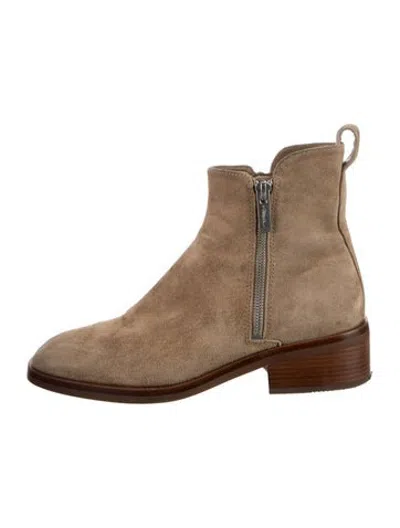 Pre-owned 3.1 Phillip Lim Suede Chelsea Boots In Neutrals