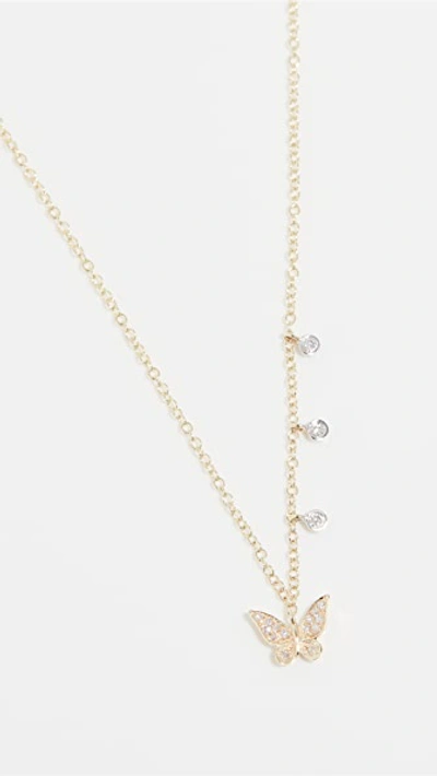 Meira T Butterfly Necklace In Gold