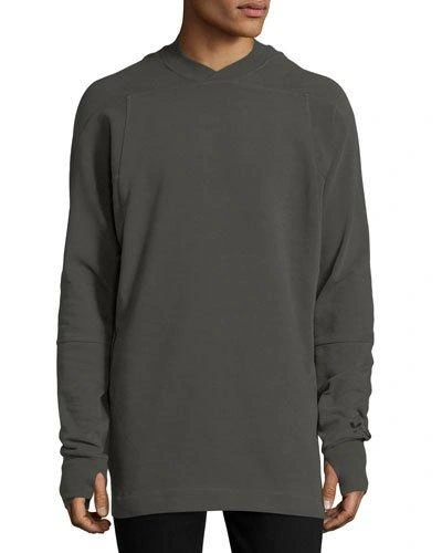 Y-3 3-stripes V-neck Sweatshirt In Black/olive