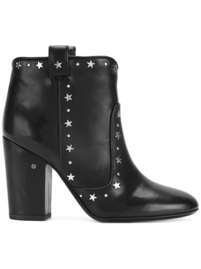 Laurence Dacade Black Star Stud 55 Ankle Boots