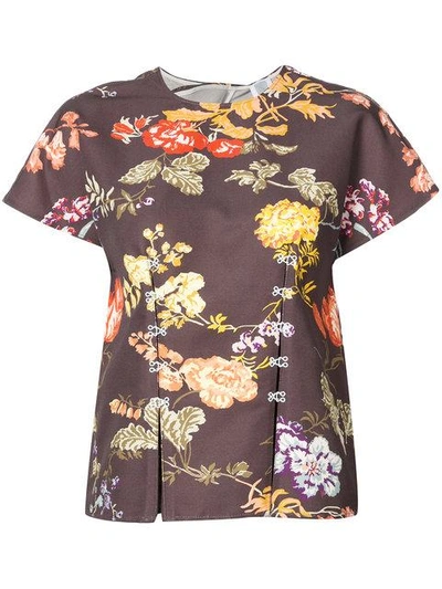 Rosie Assoulin Floral Button Top