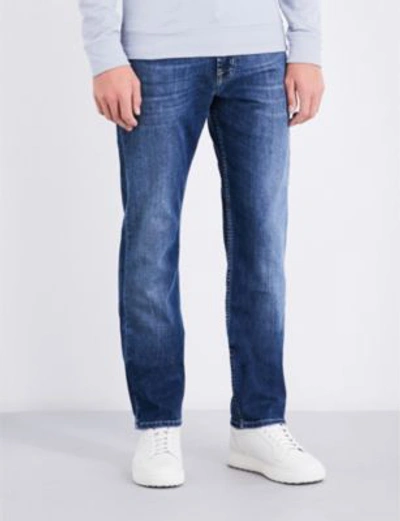 7 For All Mankind The Straight Regular-fit Straight Jeans In Blue