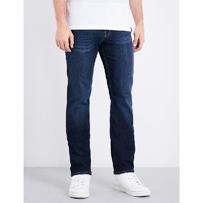 7 For All Mankind The Straight Regular-fit Straight Jeans In Nero