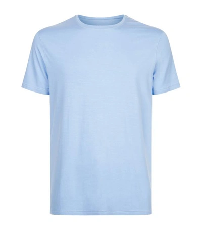 Derek Rose Mens French Blue Basel Crewneck Stretch-modal T-shirt Xl
