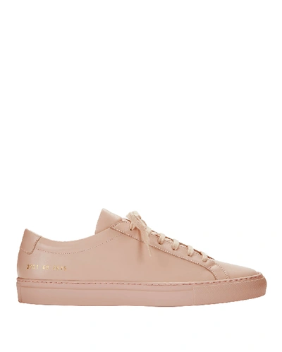 Common Projects Original Achillies Leather Low-top Sneakers In Antique Rose