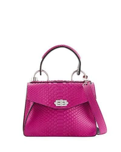 Proenza Schouler Hava Small Python Top-handle Bag In Pink