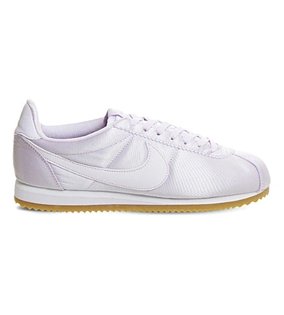 Nike Cortez Satin Sneakers In Barely Grape Satin | ModeSens