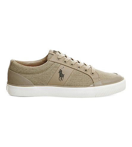 polo canvas trainers