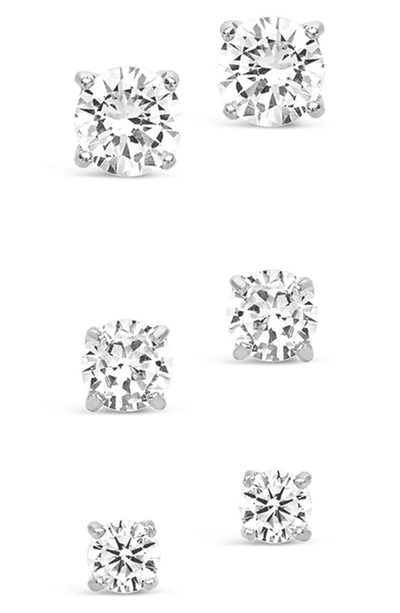 Sterling Forever Sterling Silver Cz Stud Earrings