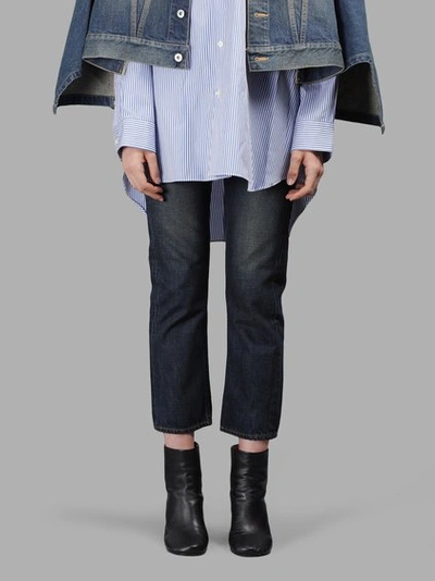 Junya Watanabe X Comme Des Garcon Women's Blue Cotton Selvedge Jeans