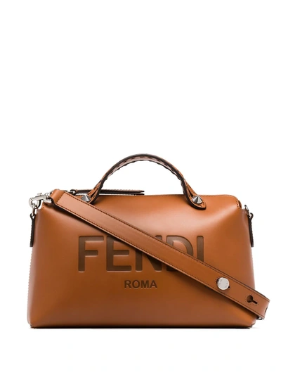 Fendi Brown By The Way Leather Cross Body Bag