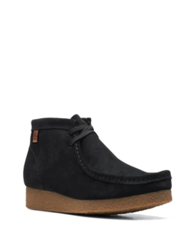 Clarks Shacre Boot Mens Suede Moc Toe Chukka Boots In Black